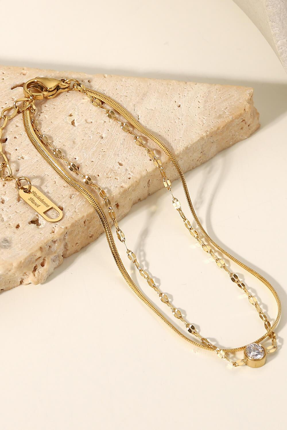 Icing on the Cake Rhinestone Double-Layered Bracelet Carauana Store