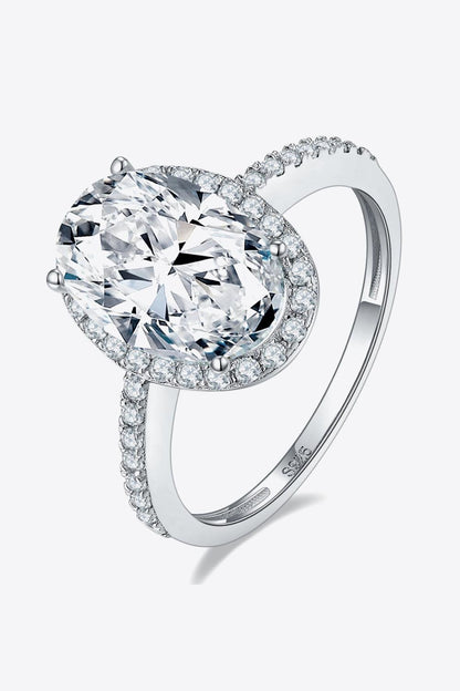 4.5 Carat Moissanite Halo Ring Carauana Store
