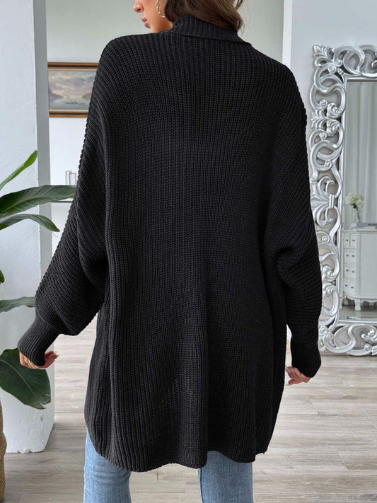 Open Front Long Sleeve Cardigan Carauana Store