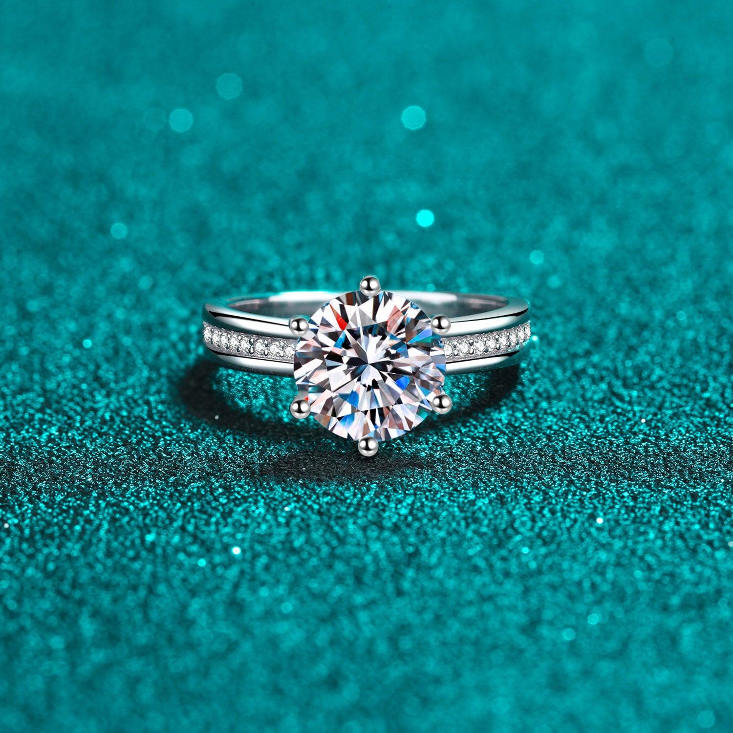 3 Carat Moissanite 925 Sterling Silver Ring Carauana Store