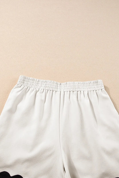 Ricrac Trim Tank Top and Elastic Waist Shorts Set Carauana Store