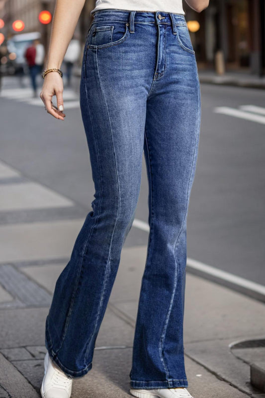 Plus Size High Waist Flare Jeans Carauana Store