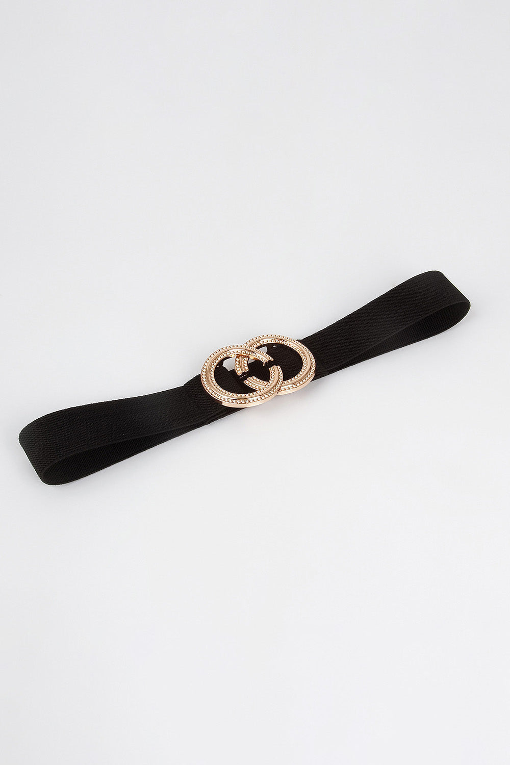 Double Hoop Buckle Elastic Belt Carauana Store