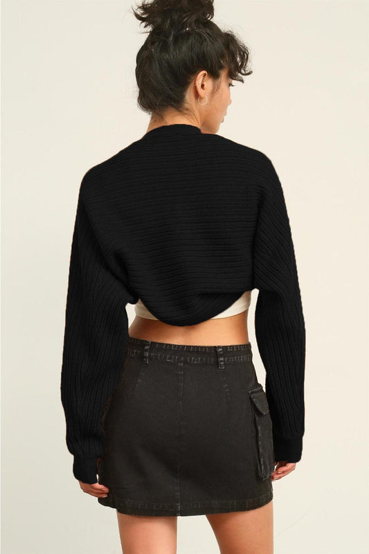 HYFVE Ribbed Knit Bolero Cardigan Carauana Store