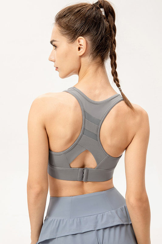 Scoop Neck Long Sports Bra Carauana Store