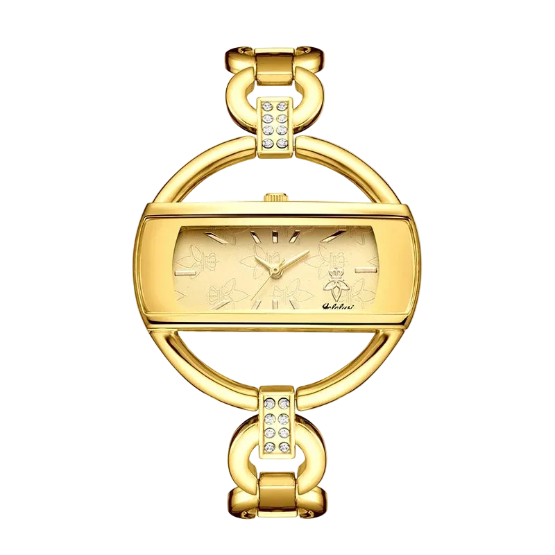 Gold carauana yalusi Vintage Quartz Watch with a decorative band