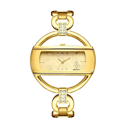 Gold carauana yalusi Vintage Quartz Watch with a decorative band