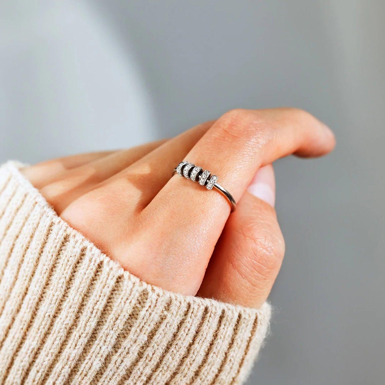 Inlaid Zircon 925 Sterling Silver Ring Carauana Store