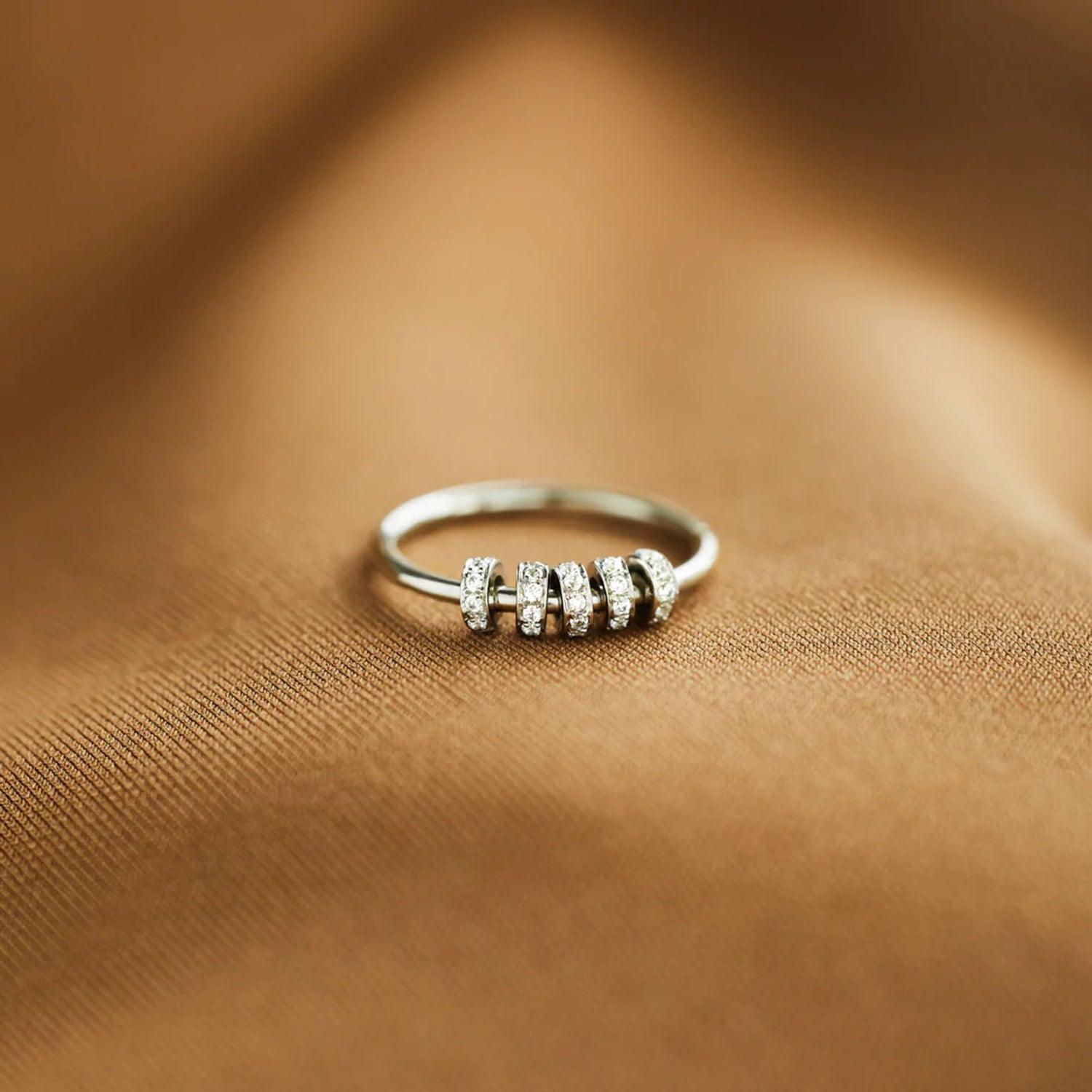 Inlaid Zircon 925 Sterling Silver Ring Carauana Store