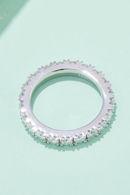 2.3 Carat Moissanite 925 Sterling Silver Eternity Ring Carauana Store