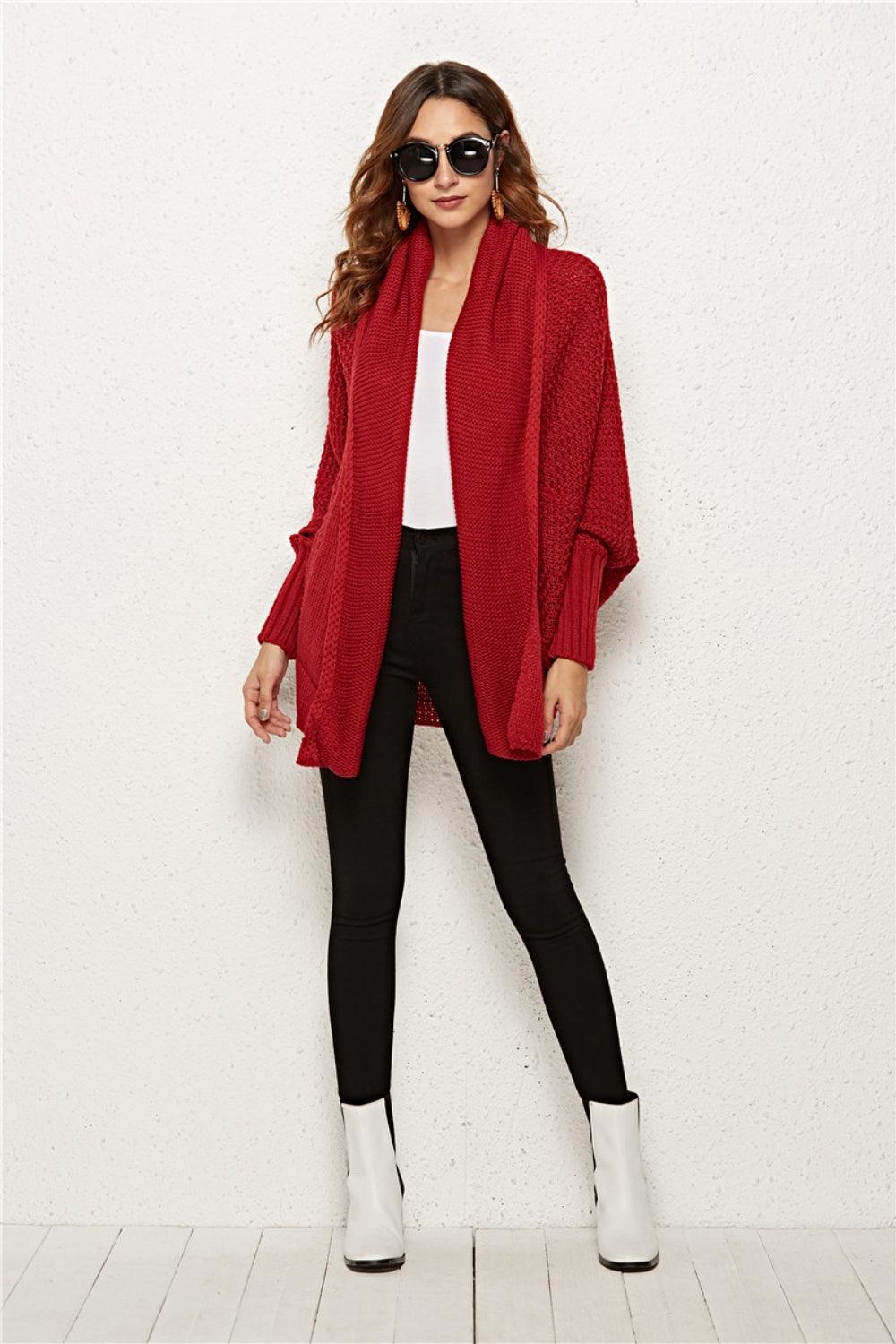 Angel Wings Open Front Batwing Sleeve Cardigan Carauana Store