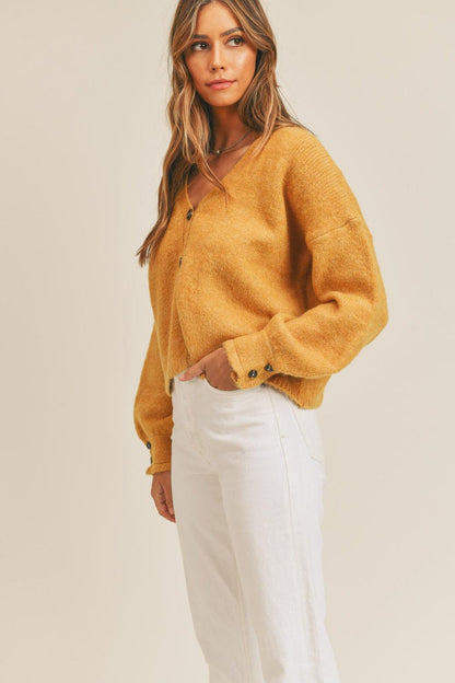MABLE Long Sleeve Button Down Sweater Cardigan Carauana Store