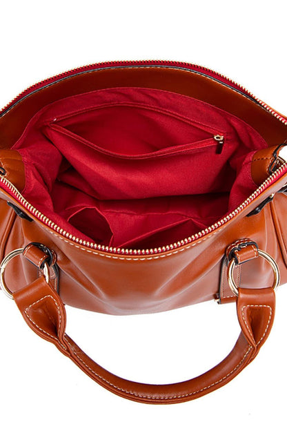 PU Leather Handbag with Tassels Carauana Store