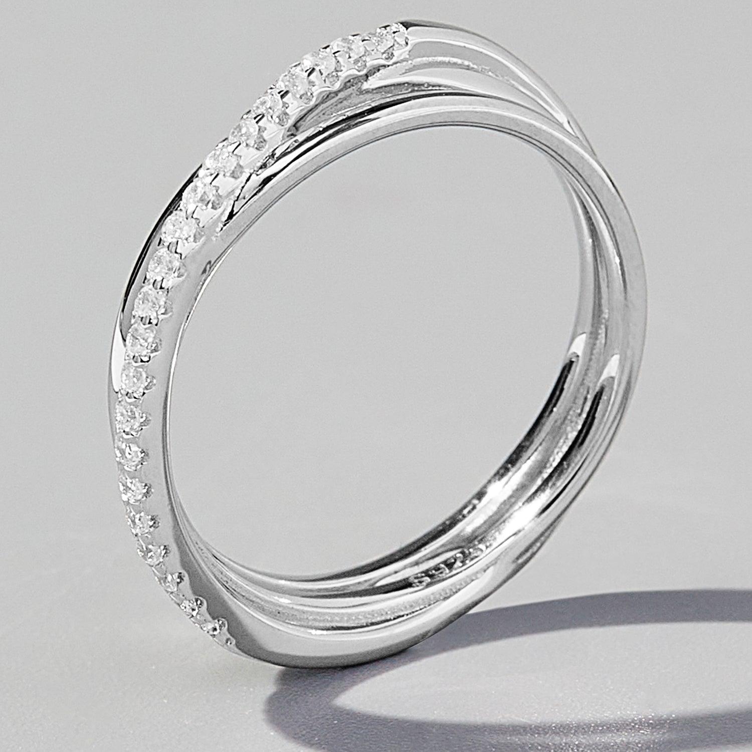 Inlaid Zircon 925 Sterling Silver Ring Carauana Store