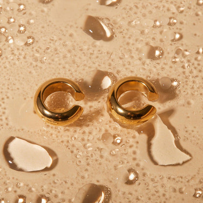 Stainless Steel Letter C Shape Clip On Earrings Carauana Store
