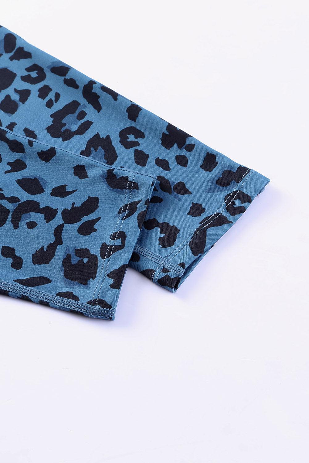 Leopard Print Wide Waistband Leggings Carauana Store