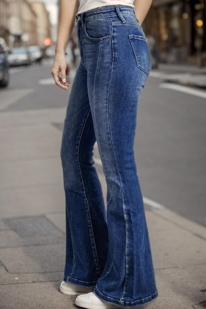 Plus Size High Waist Flare Jeans Carauana Store