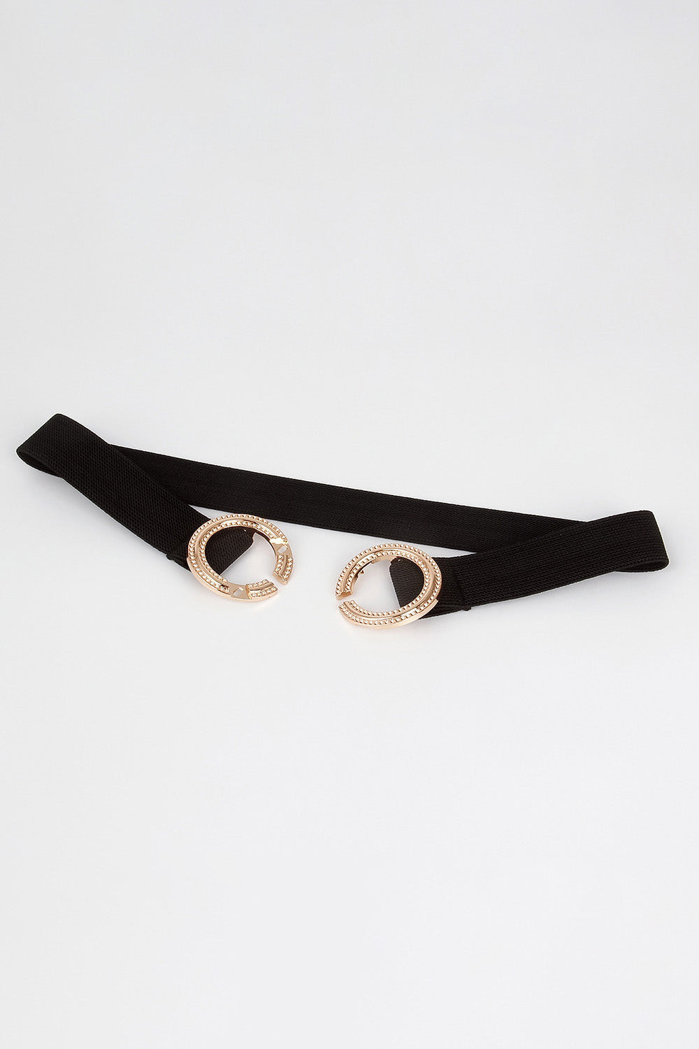 Double Hoop Buckle Elastic Belt Carauana Store