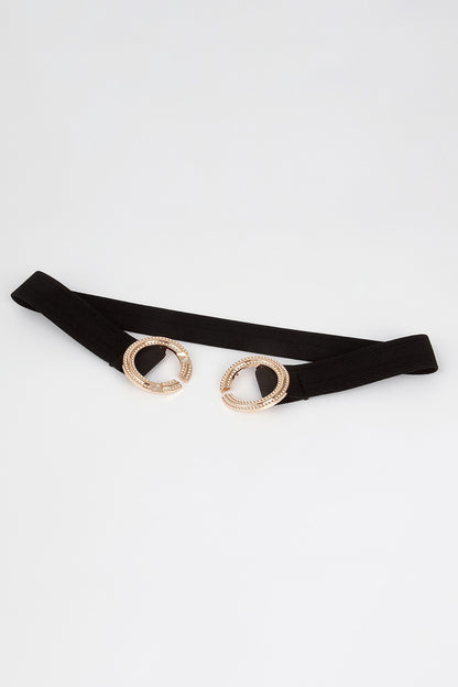 Double Hoop Buckle Elastic Belt Carauana Store