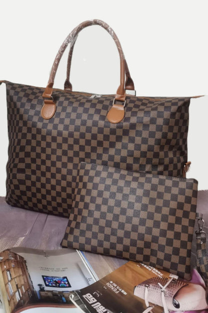 Checkered Two-Piece Bag Set Carauana Store