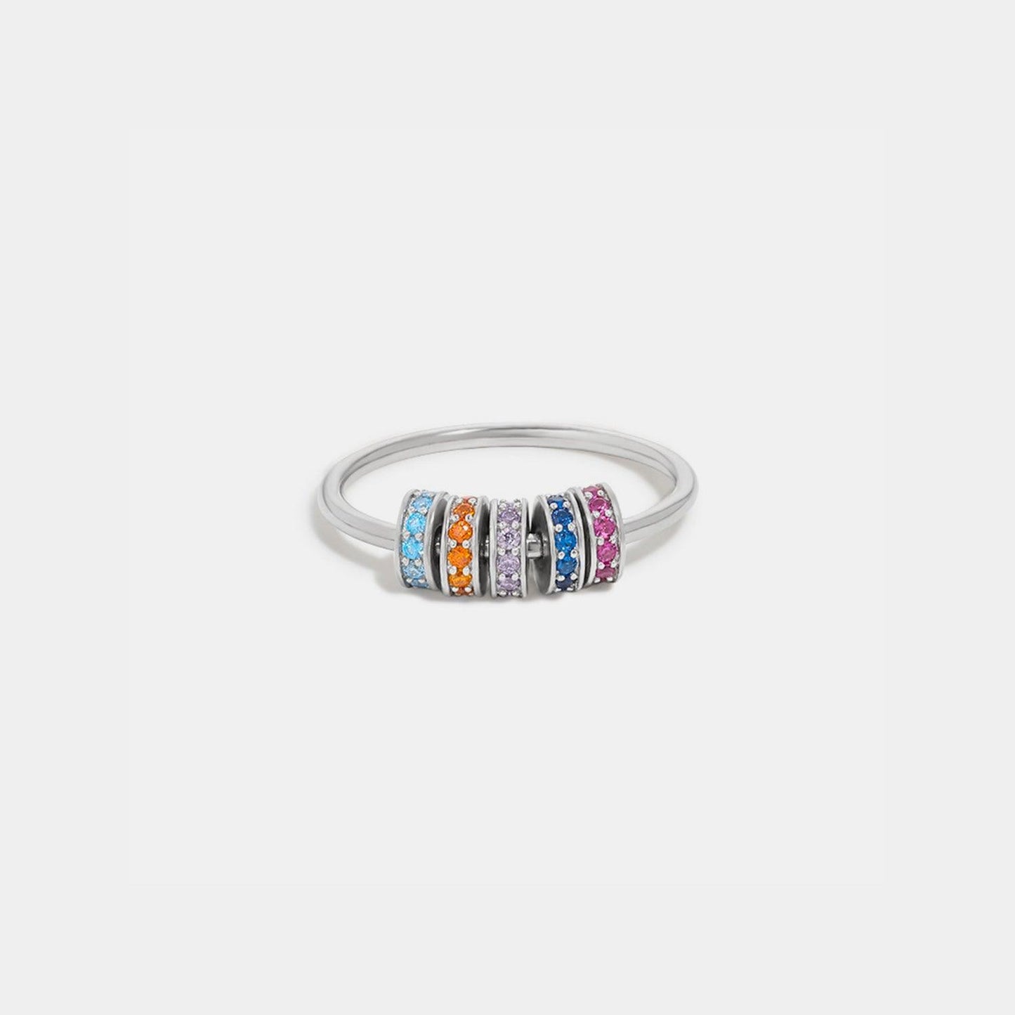 Inlaid Zircon 925 Sterling Silver Ring Carauana Store