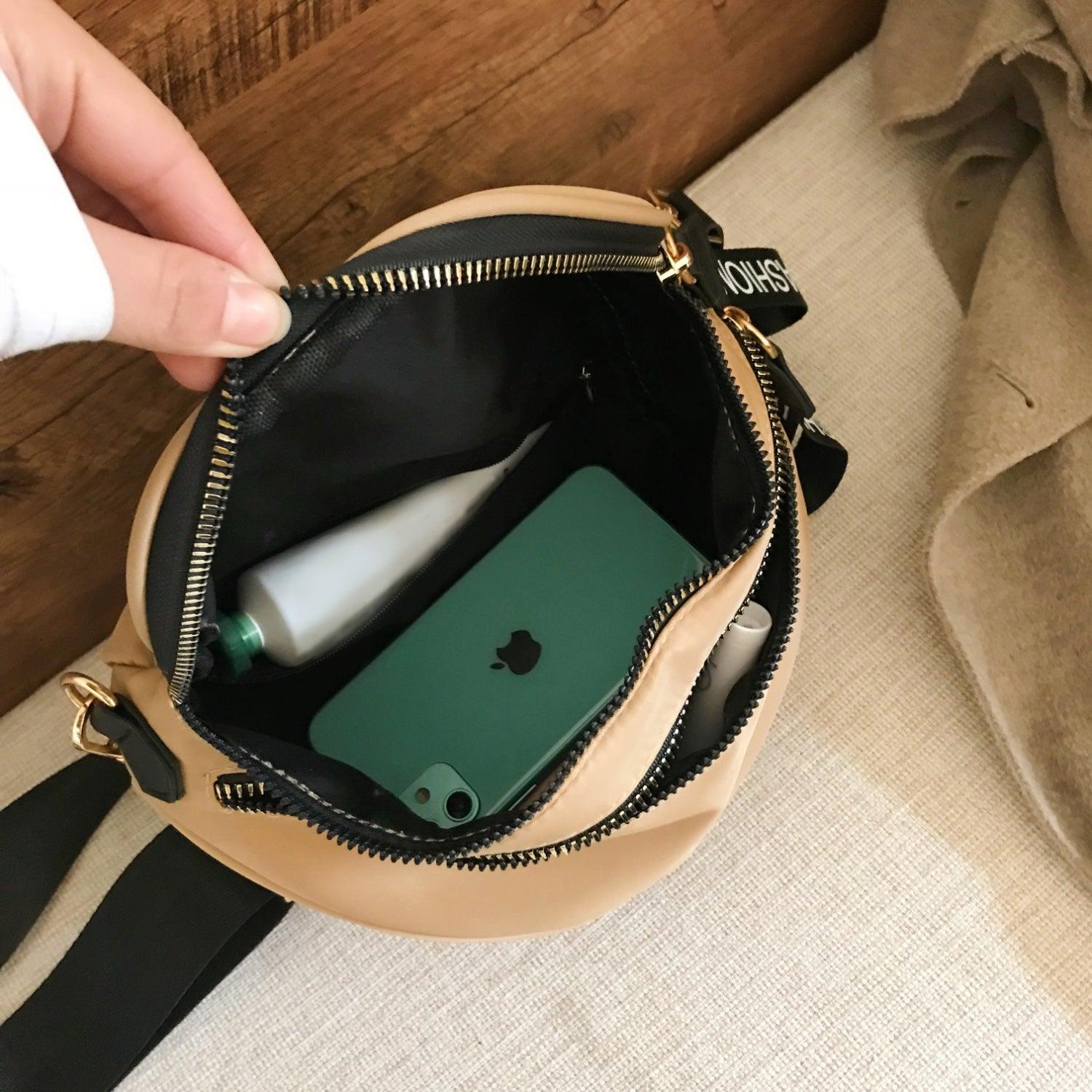 Double Zip Nylon Crossbody Bag Carauana Store