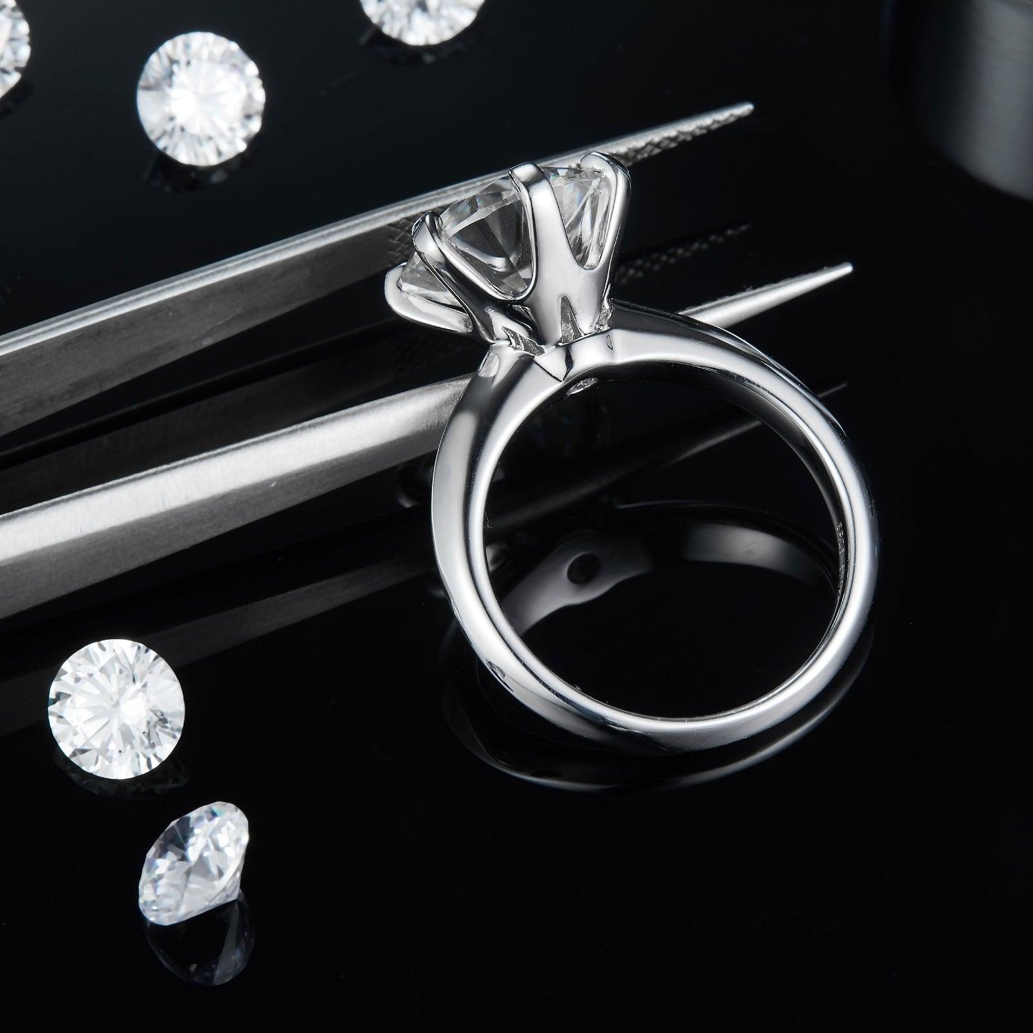 5 Carat Moissanite 925 Sterling Silver Ring Carauana Store