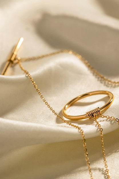 Double-Layered Stainless Steel Necklace Carauana Store