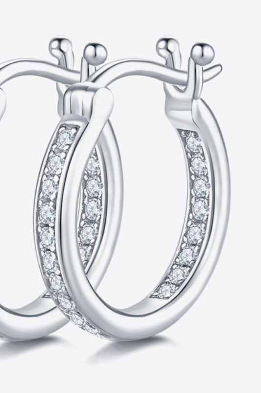 Adored Moissanite 925 Sterling Silver Earrings Carauana Store