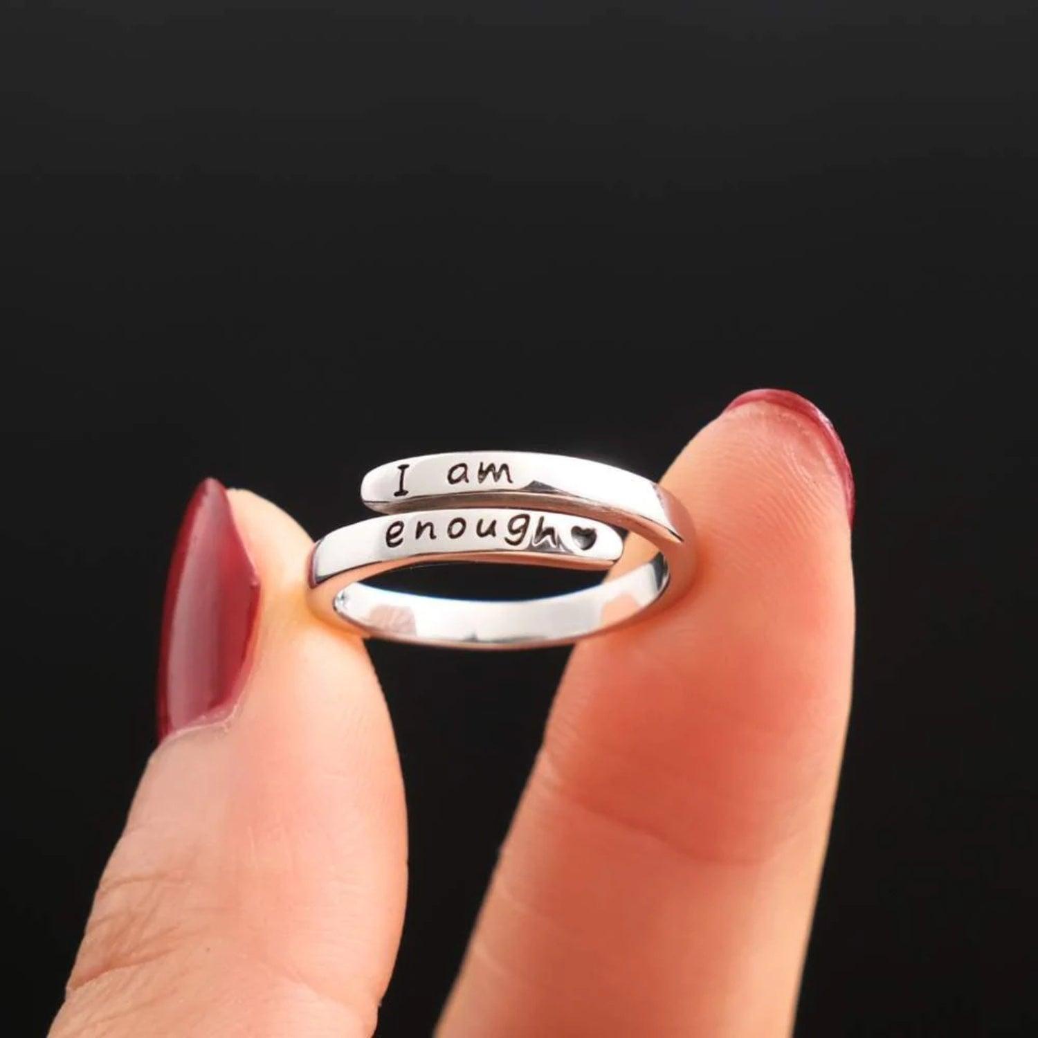 925 Sterling Silver Engraved Bypass Ring Carauana Store