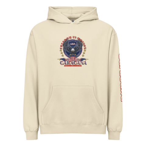 CaRaUaNa Unisex-Hoodie, beige, Baumwolle