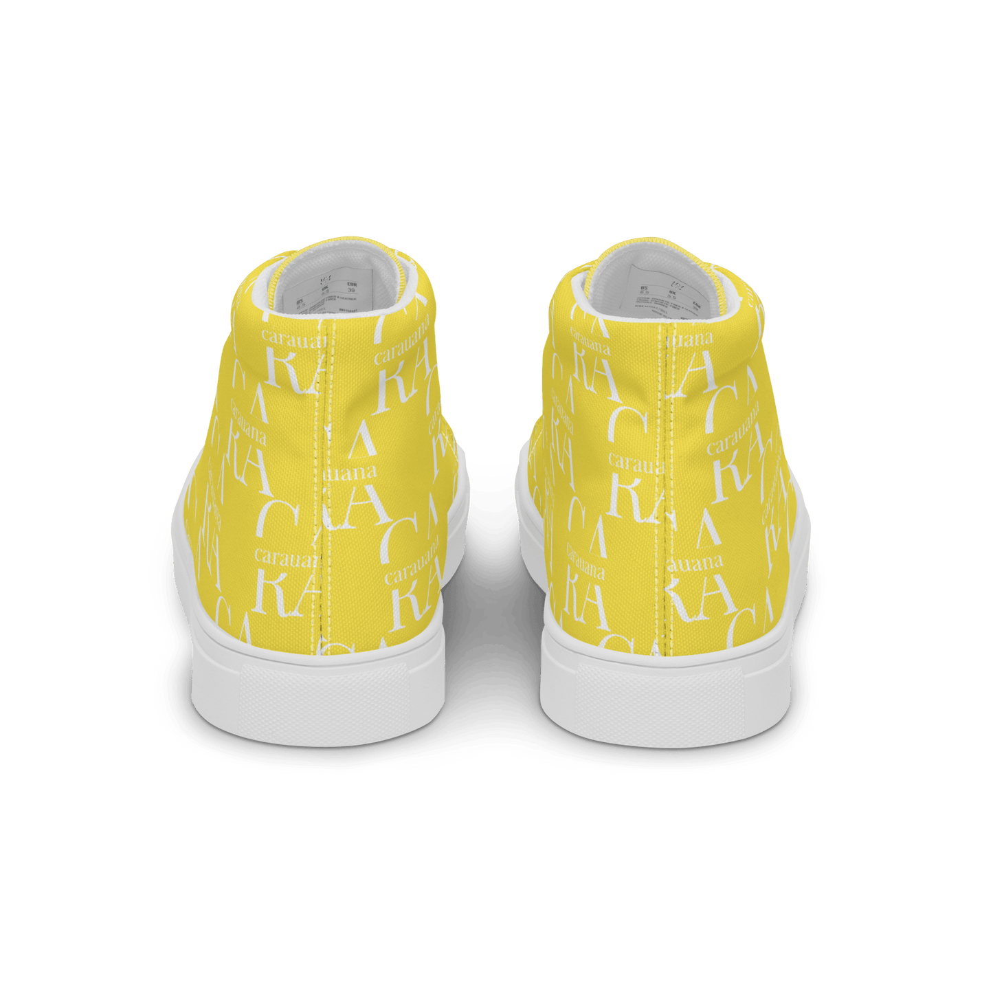 CARAUANA Hip Hop canvas shoes Yellow Branded