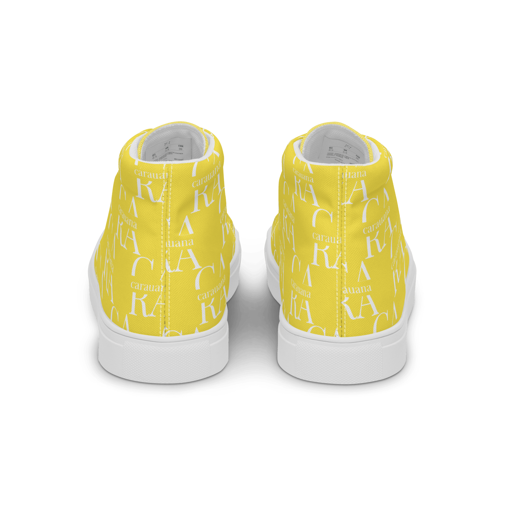 CARAUANA Hip Hop canvas shoes Yellow Branded