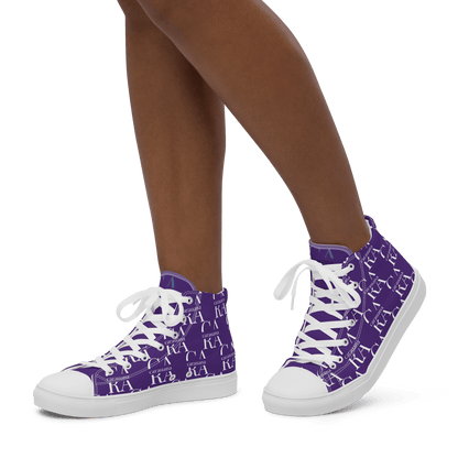 CARAUANA Hip Hop canvas shoes violet Branded