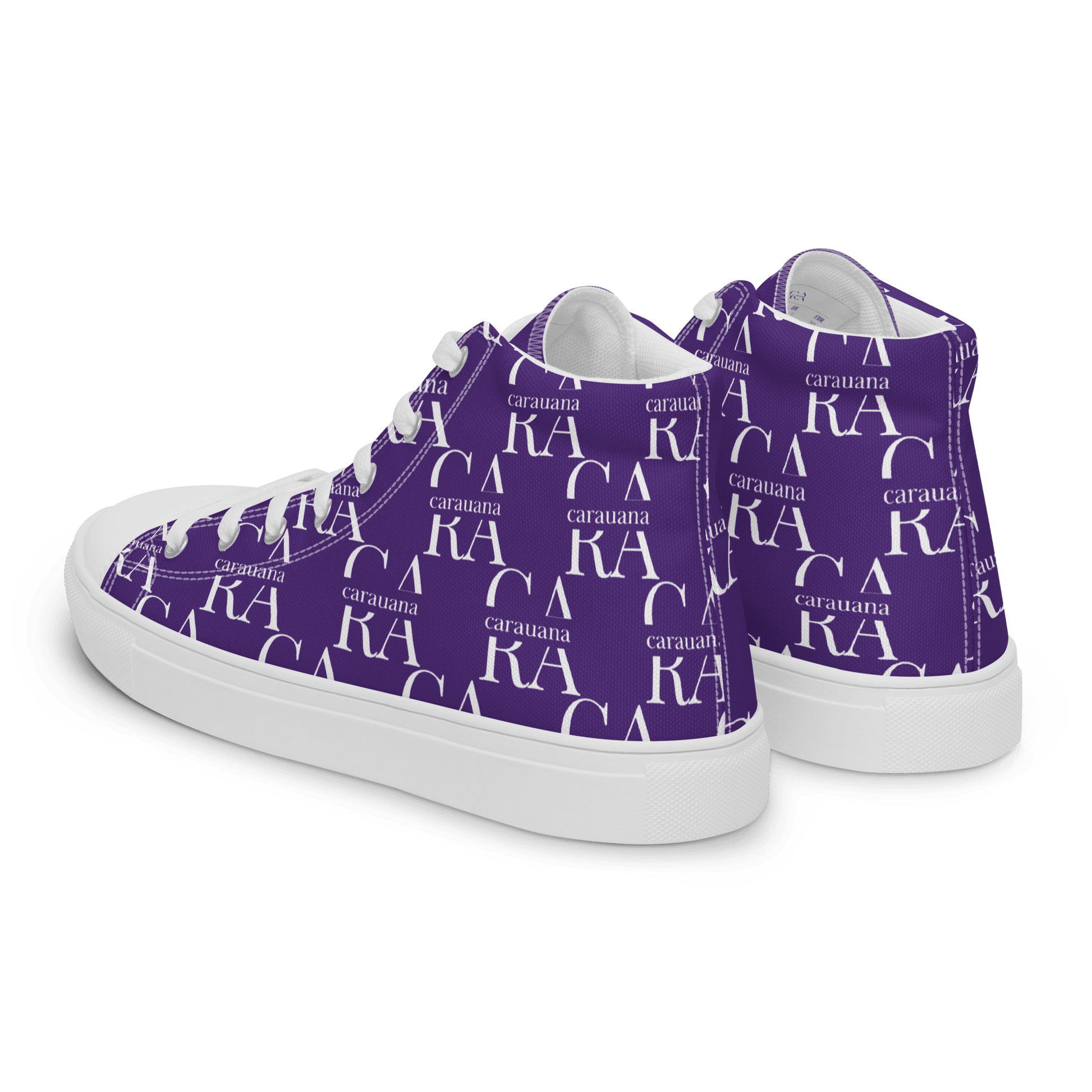 CARAUANA Hip Hop canvas shoes violet Branded