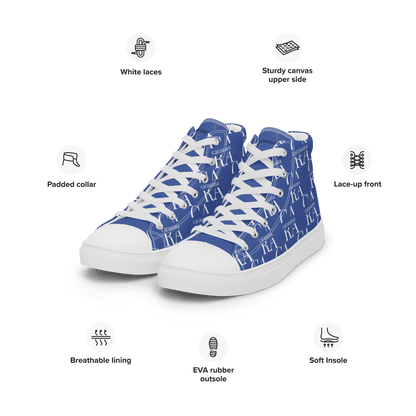 CARAUANA Hip Hop canvas shoes Blue Branded