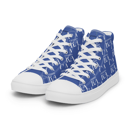 CARAUANA Hip Hop canvas shoes Blue Branded