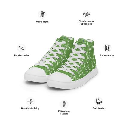 CARAUANA Hip Hop canvas shoes Green Branded