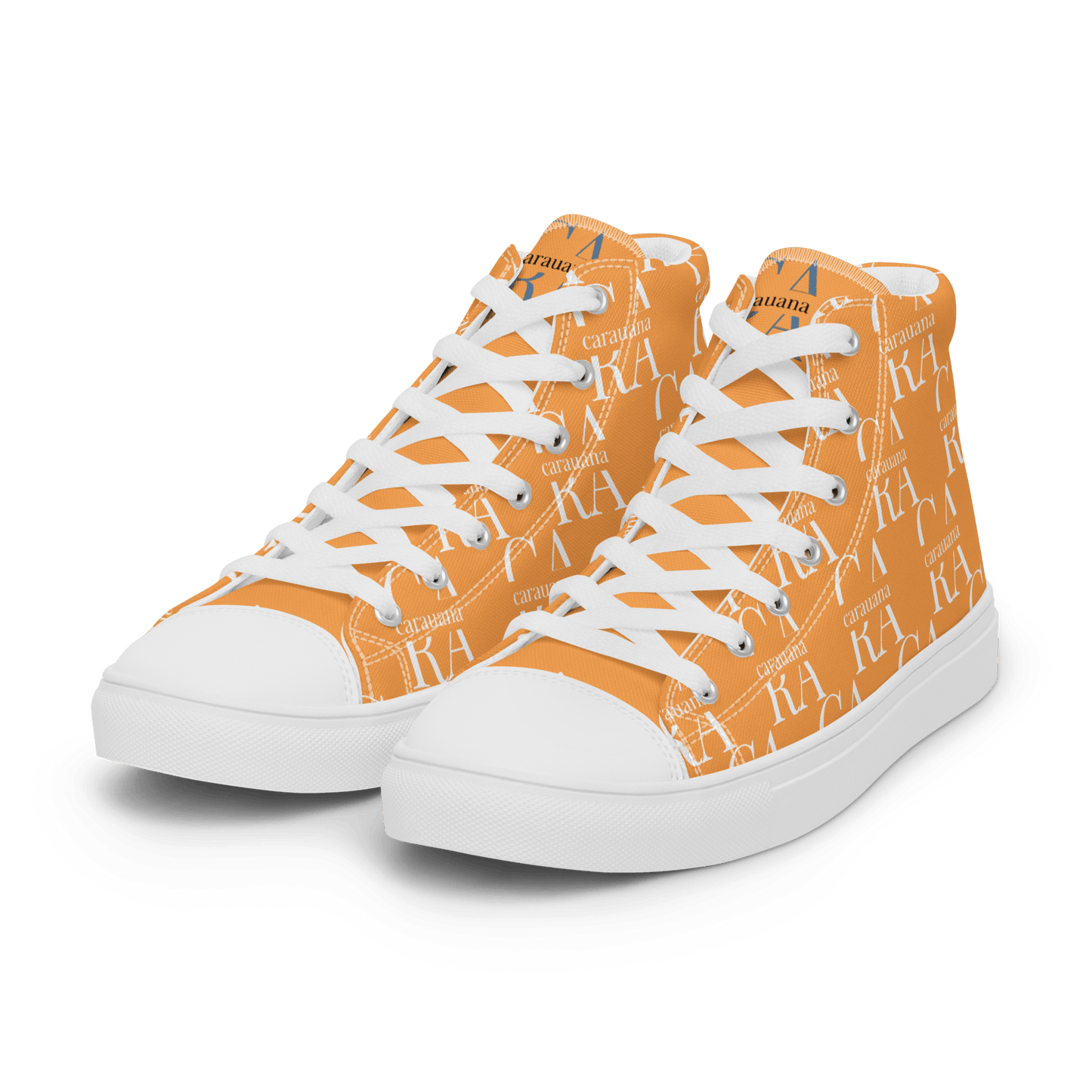 CARAUANA Hip Hop canvas shoes Orange Branded