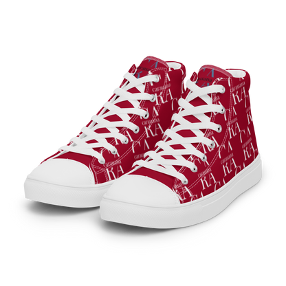 womens-high-top-canvas-shoes-RED