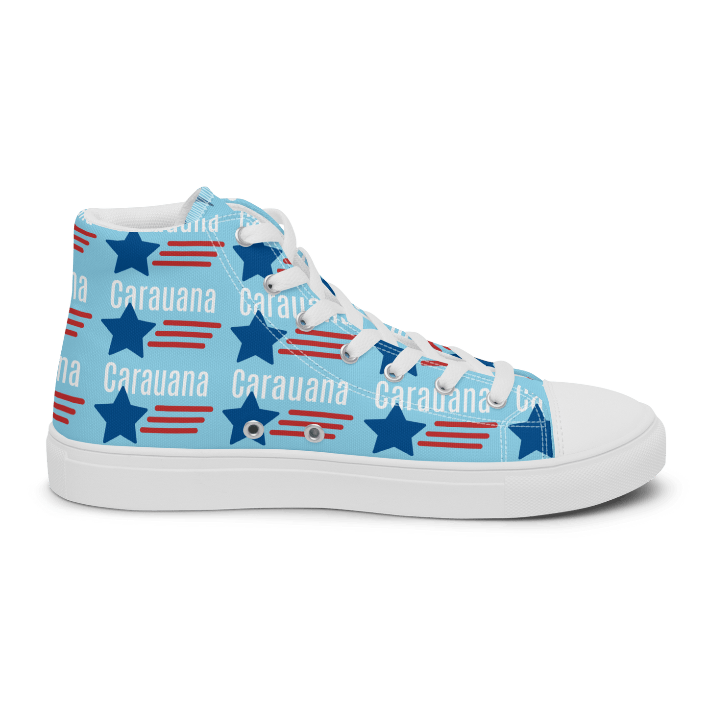 CARAUANA Hip Hop canvas shoes sky blue USA