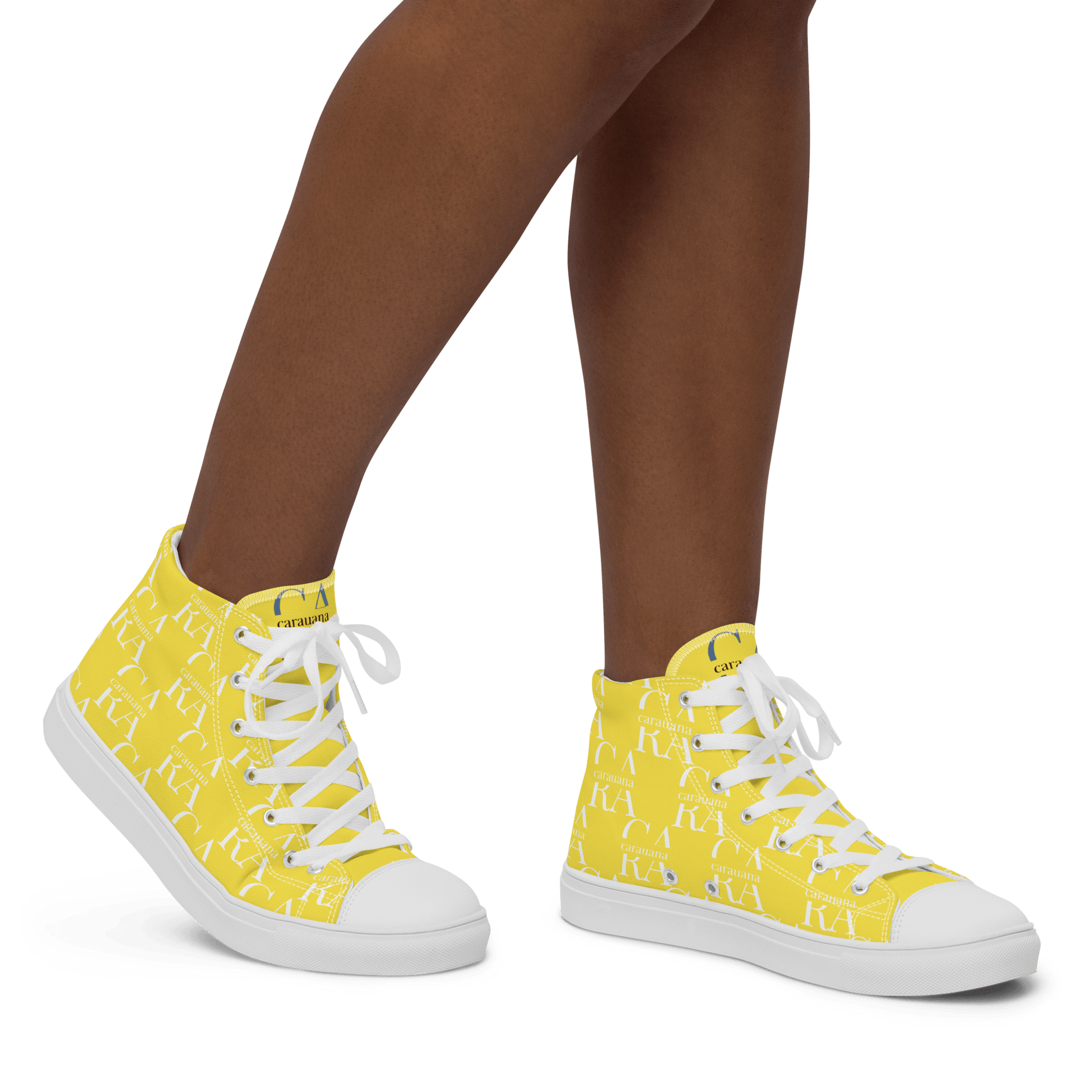 CARAUANA Hip Hop canvas shoes Yellow Branded