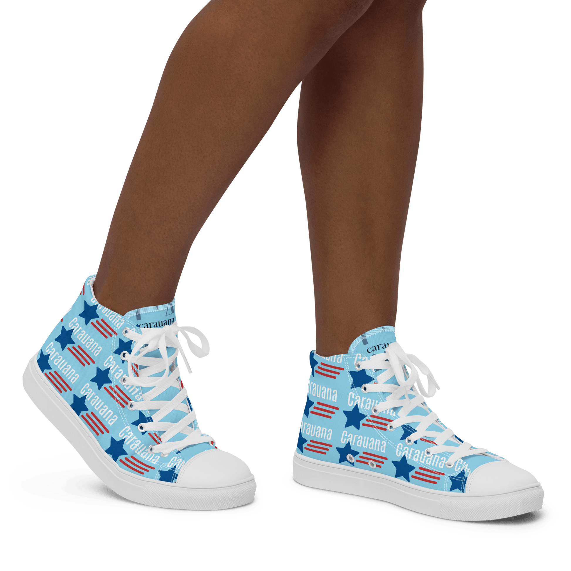 CARAUANA Hip Hop canvas shoes sky blue USA