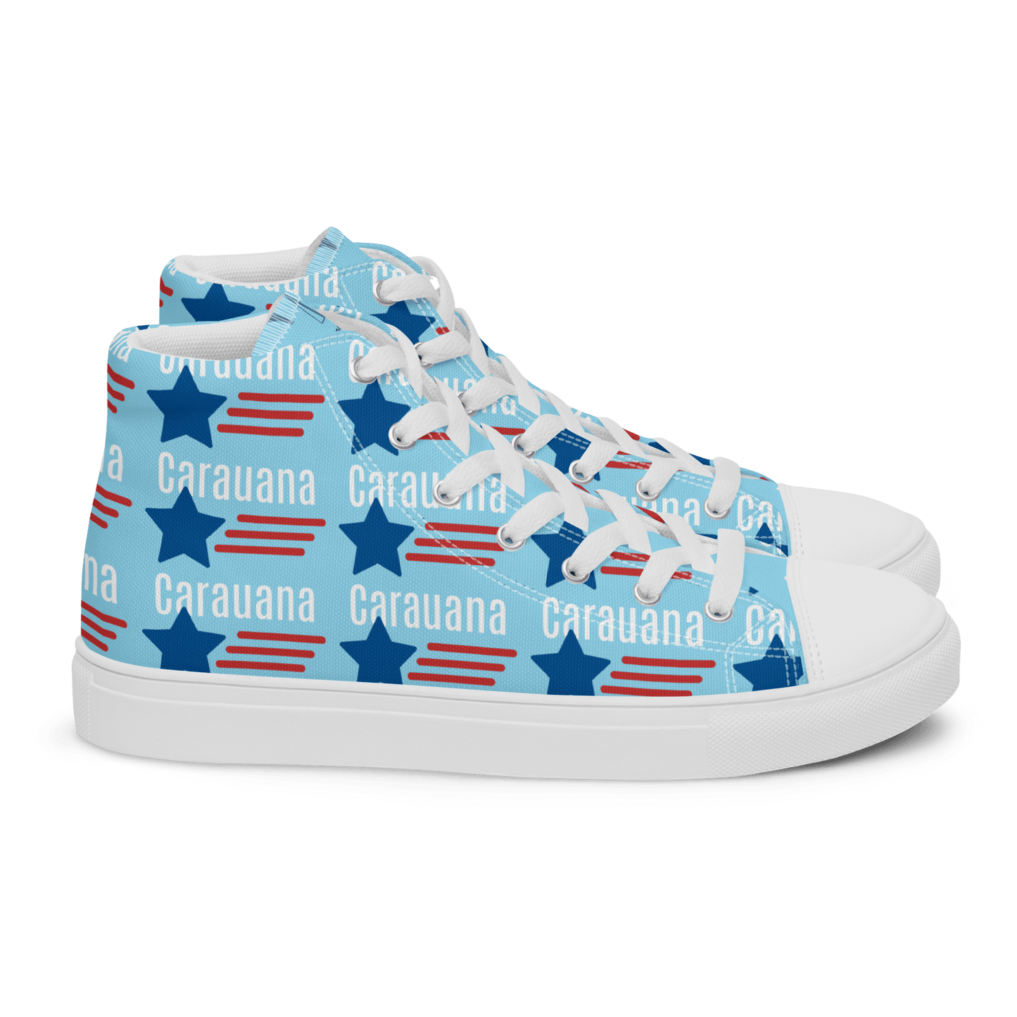 CARAUANA Hip Hop canvas shoes sky blue USA