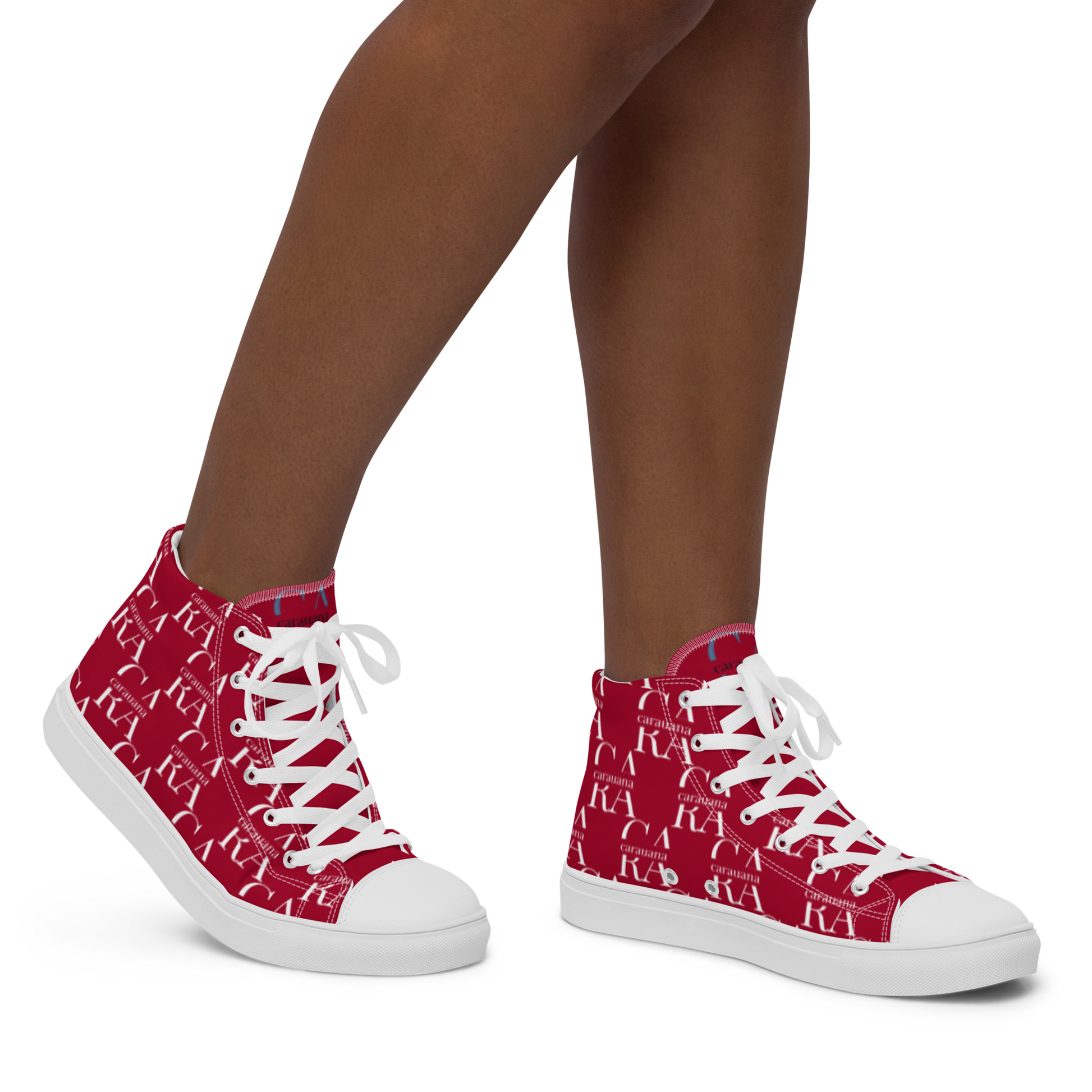 womens-high-top-canvas-shoes-RED