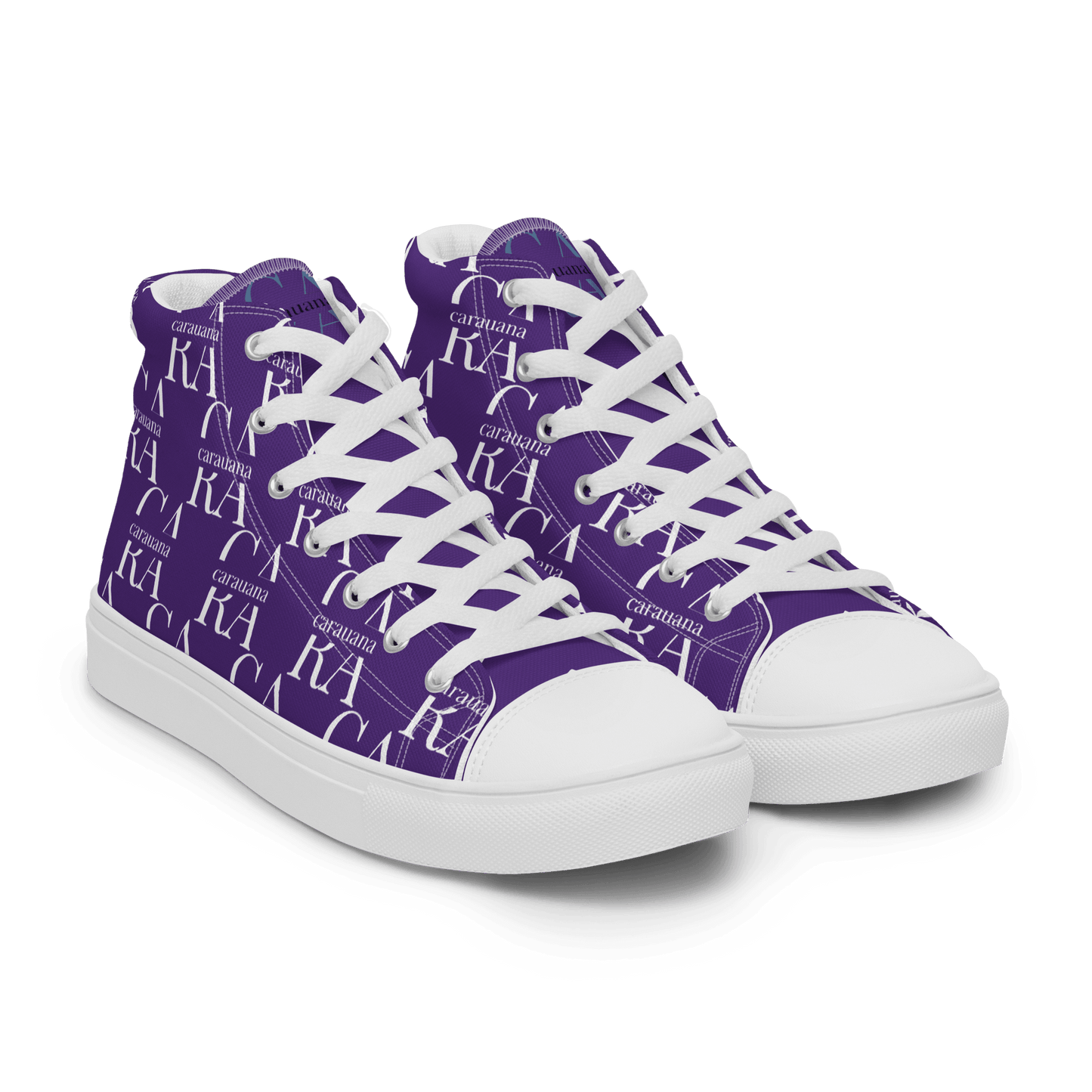 CARAUANA Hip Hop canvas shoes violet Branded